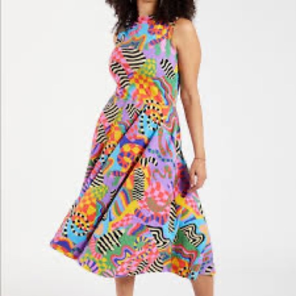 Nooworks Dahlia Dress in Party print S